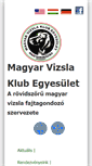 Mobile Screenshot of magyarvizslaklub.hu